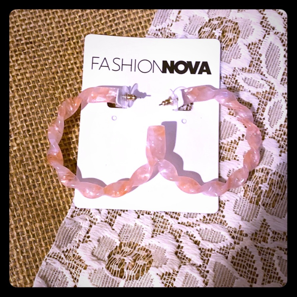 Light pink earrings from DSW